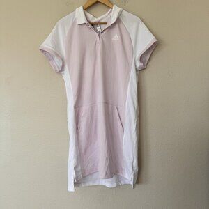 Adidas Dress Large Tennis Golf Pullover Polo Shirt Stretch Sport Womens NEW Pink